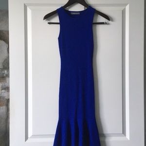 Gently used Intrigue couture Blue Dress small